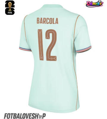 Francie Bradley Barcola #12 Dámské Venkovní Dres MS 2026 Krátký Rukáv